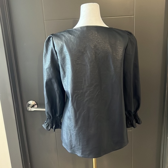 Tuckernuck faux-leather top, size S - Picture 3 of 6